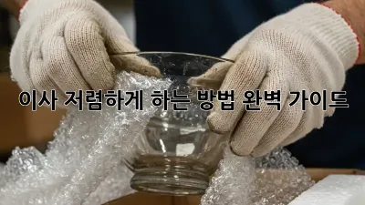 이사 저렴하게 하는 방법 완벽 가이드